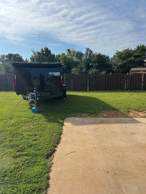 A 15-yard trailer on a job in Harvest.