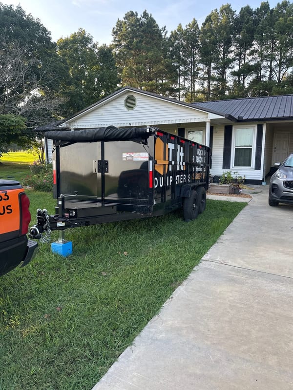 A 15-yard trailer on a job in Athens.