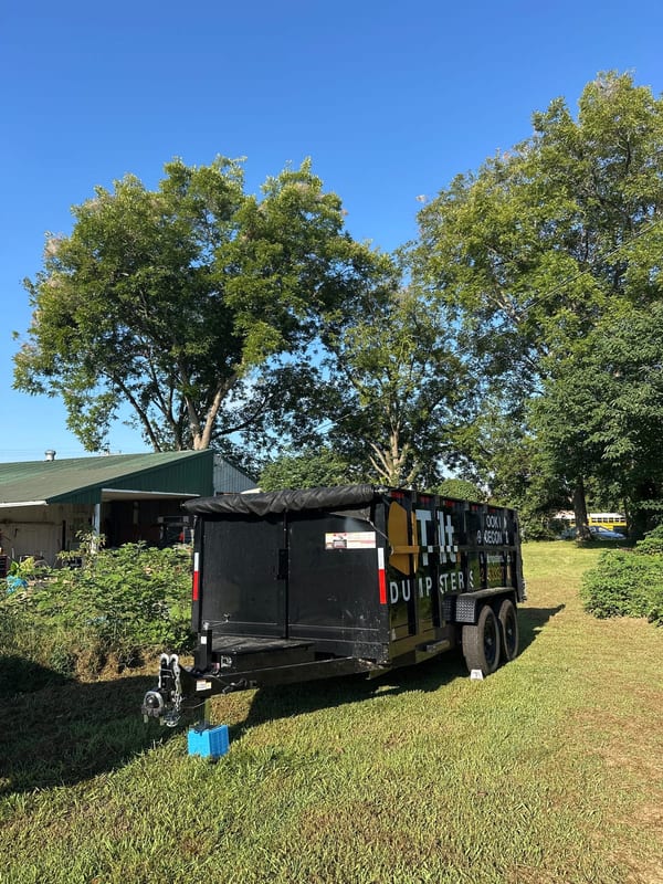 A 15-yard trailer on a job in North Alabama.