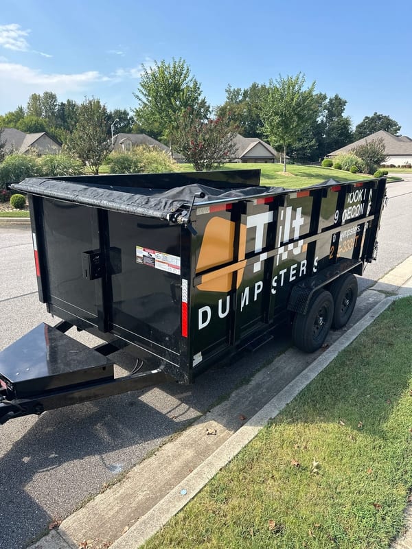 A 15-yard trailer on a job in Madison.
